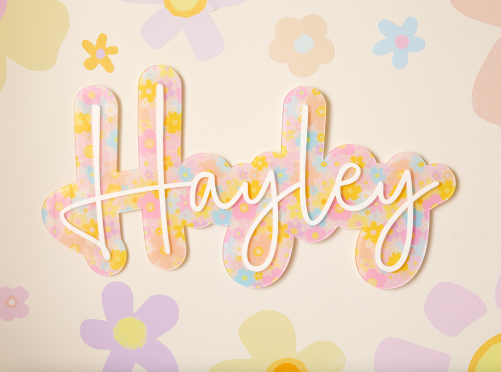 Blond+Noir Printed Name Signs