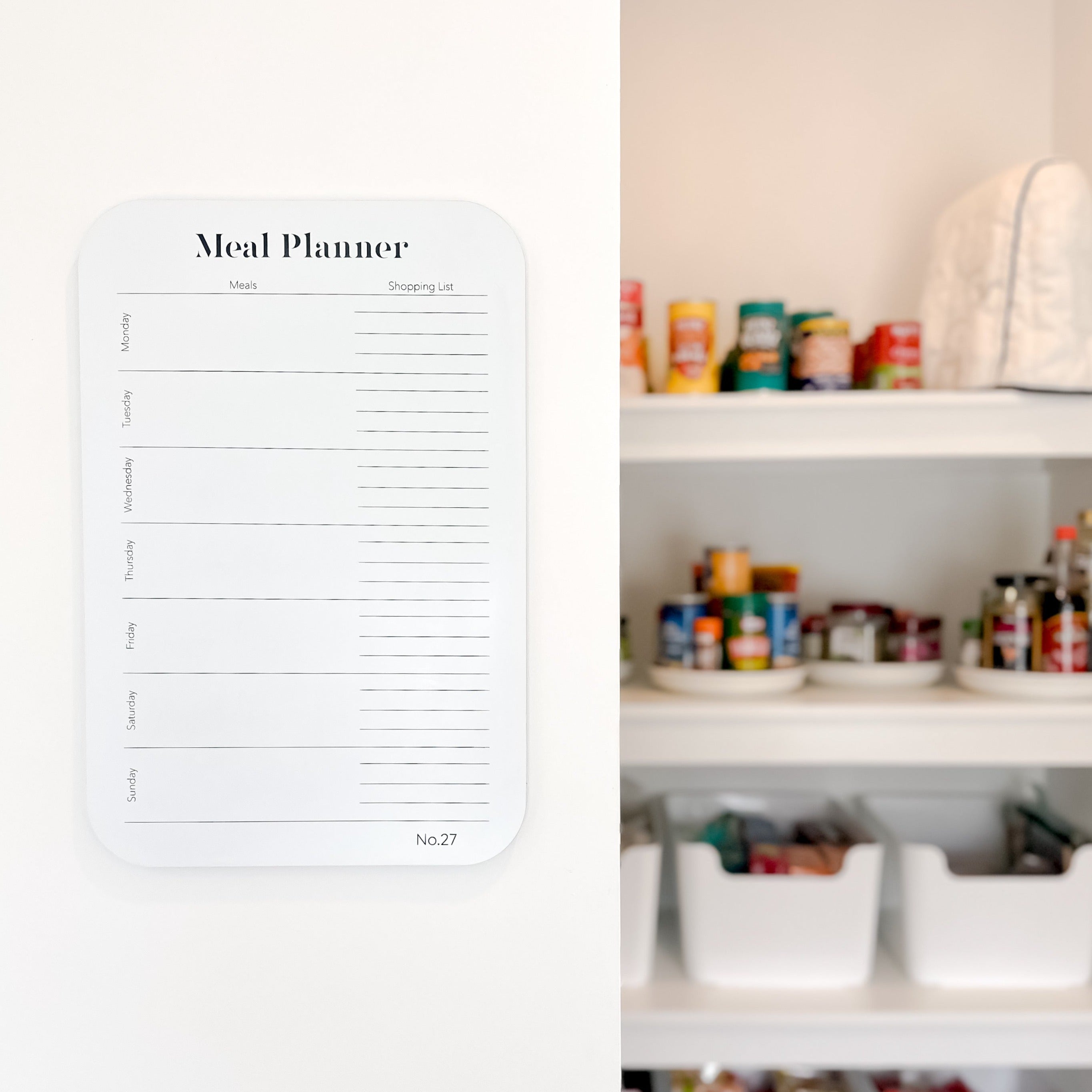 Weekly Shoping Weekly Meal & Shopping Planner – Letterly
