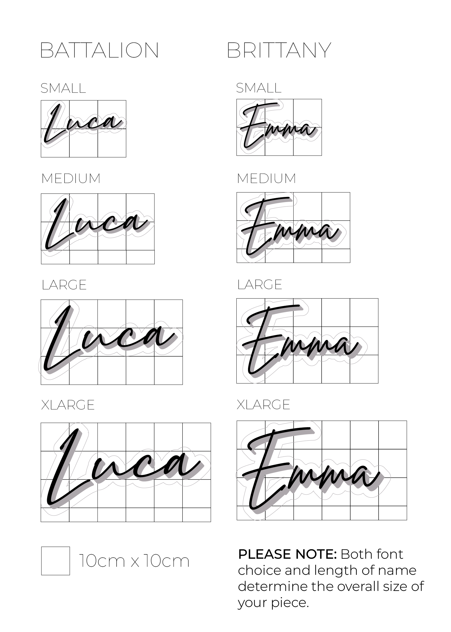 Shadow Name Design Shadow Triple Layer Name Sign – Letterly